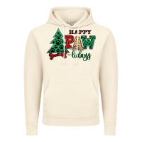 Vintage Artic happy pawlidays christmas pets Vintage Hoodie - MaliasSmallBusiness