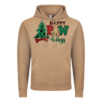 Vintage Coffee happy pawlidays christmas pets Vintage Hoodie - MaliasSmallBusiness