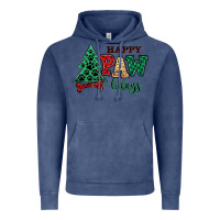 Vintage Denim happy pawlidays christmas pets Vintage Hoodie - MaliasSmallBusiness