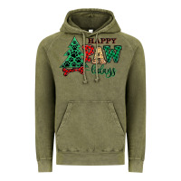 Vintage Olive happy pawlidays christmas pets Vintage Hoodie - MaliasSmallBusiness