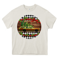 Cream Christmas vacation car Christmas Heavy Core Tee - Jasminsmagicworld