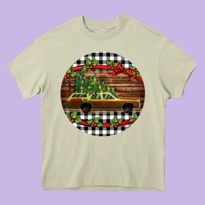 Christmas Vacation Car Christmas Heavy Core Tee Designed By Jasminsmagicworld
