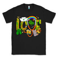 Black St. Patrick's Love Nurse Classic Tee - BundleAndBundleShop