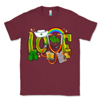 Burgundy St. Patrick's Love Nurse Classic Tee - BundleAndBundleShop