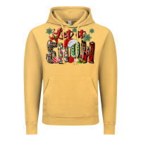 Vintage Mustard let it snow Vintage Hoodie - MaliasSmallBusiness