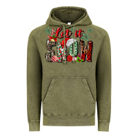 Vintage Olive let it snow Vintage Hoodie - MaliasSmallBusiness