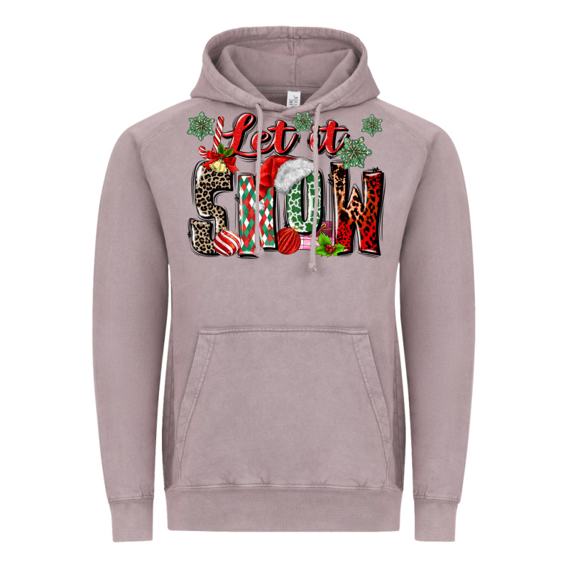 Let It Snow Vintage Hoodie by MaliasSmallBusiness | Teevron