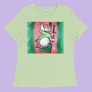 For The Love Of The Game Golf Ladies Tee Designed By Jasminsmagicworld