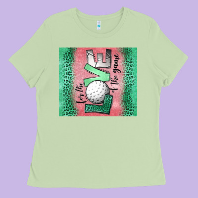 For The Love Of The Game Golf Ladies Tee Designed By Jasminsmagicworld