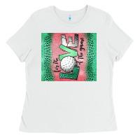 White for the love of the game golf Ladies Tee - Jasminsmagicworld
