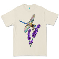 Bone Dragonfly With Lavender Premium Tee - LillyAllenDesigns