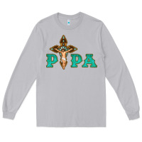 Papa Jesus With Cross Long Sleeve Tee | Teevron
