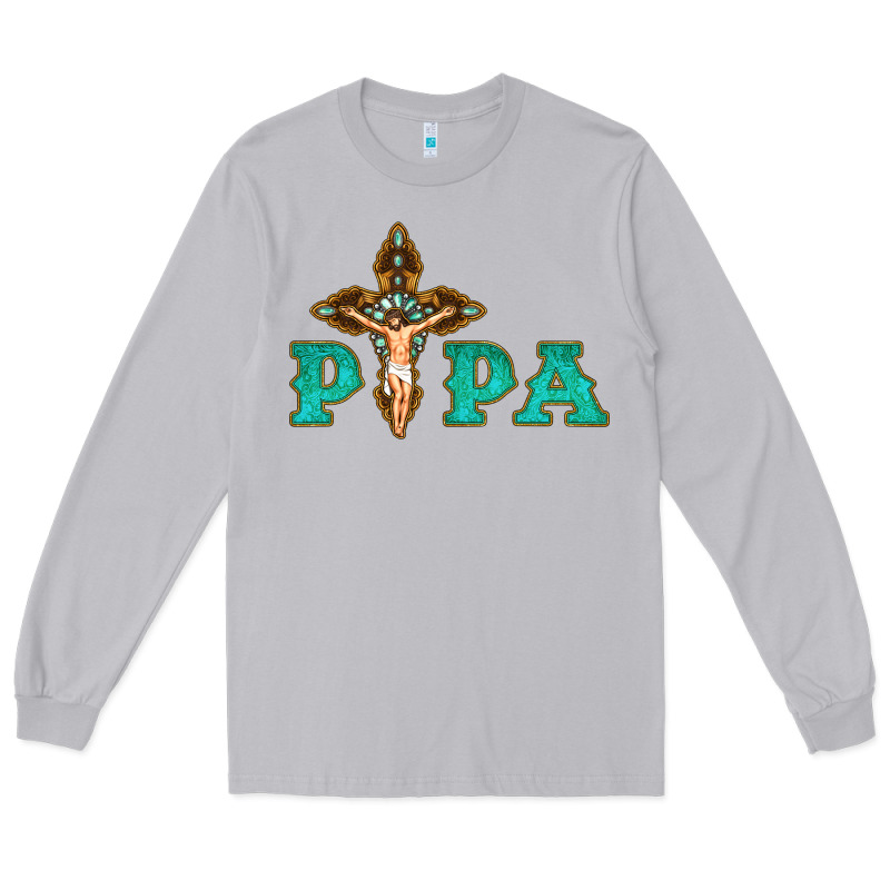 Papa Jesus With Cross Long Sleeve Tee by Bettercallsaul | Teevron