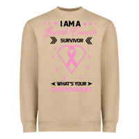 Mushroom I am a Breast Cancer Survivor What is Your Superpower Heavyweight Sweatshirt - Bettercallsaul