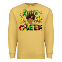 Antique Gold Little black queen Premium Sweatshirt - FaDigitalArtStudio