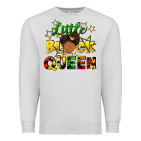 Dove Grey Little black queen Premium Sweatshirt - FaDigitalArtStudio
