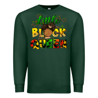 Sports Green Little black queen Premium Sweatshirt - FaDigitalArtStudio