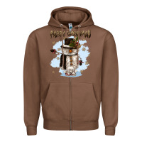 Chestnut merry christmas snowman Zipper Hoodie - CowGirlArtShop
