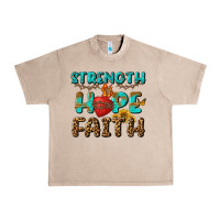 French Oak Strength Hope Faith Urban Heavy Tee - BundleAndBundleShop