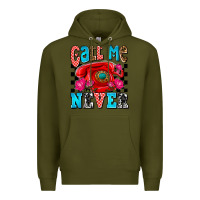 Army Green call me never olivia Premium Hoodie - OliviaCreatesArt