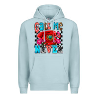 Blue Mist call me never olivia Premium Hoodie - OliviaCreatesArt