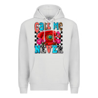 Dove Grey call me never olivia Premium Hoodie - OliviaCreatesArt