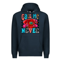 Navy call me never olivia Premium Hoodie - OliviaCreatesArt