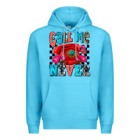 Ocean Blue call me never olivia Premium Hoodie - OliviaCreatesArt