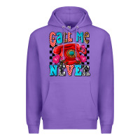Purple call me never olivia Premium Hoodie - OliviaCreatesArt