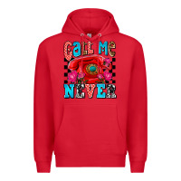 Red call me never olivia Premium Hoodie - OliviaCreatesArt