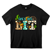 Black western lets get lit ado Heavy Core Tee - AdoDesignShop