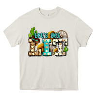 Cream western lets get lit ado Heavy Core Tee - AdoDesignShop