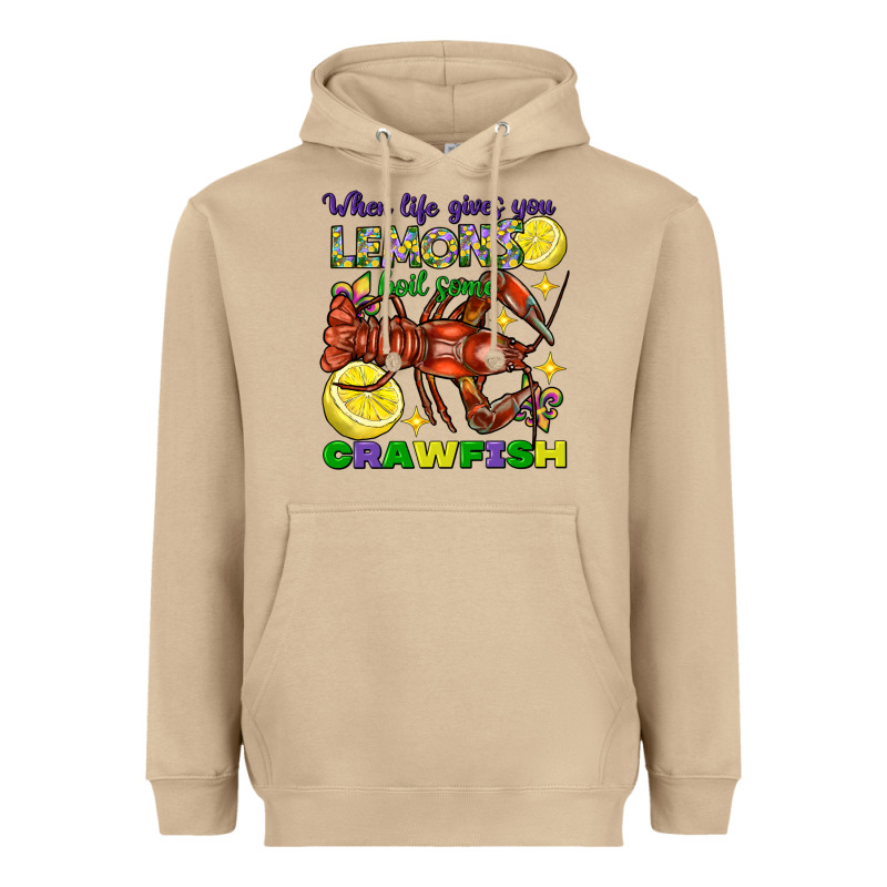 When Life Gives You Lemons Boil Some Crawfish Heavyweight Hoodie by FaDigitalArtStudio | Teevron