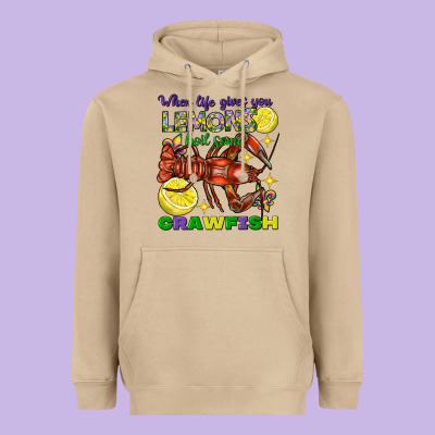 When Life Gives You Lemons Boil Some Crawfish Heavyweight Hoodie Designed By Fadigitalartstudio