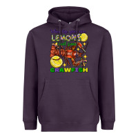 Plum When life gives you lemons boil some crawfish Heavyweight Hoodie - FaDigitalArtStudio