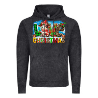 Vintage Black love christmas cow Vintage Hoodie - MaliasSmallBusiness