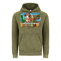 Vintage Olive love christmas cow Vintage Hoodie - MaliasSmallBusiness