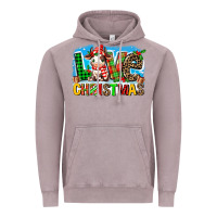 Love Christmas Cow Vintage Hoodie | Teevron