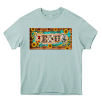 Arona jesus western patterns license plate template Heavy Core Tee - BarkalooDesign