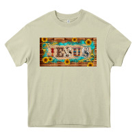 Mossy jesus western patterns license plate template Heavy Core Tee - BarkalooDesign