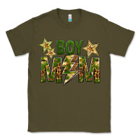 Army Green Boy Mom Classic Tee - BundleAndBundleShop