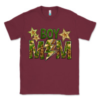 Burgundy Boy Mom Classic Tee - BundleAndBundleShop