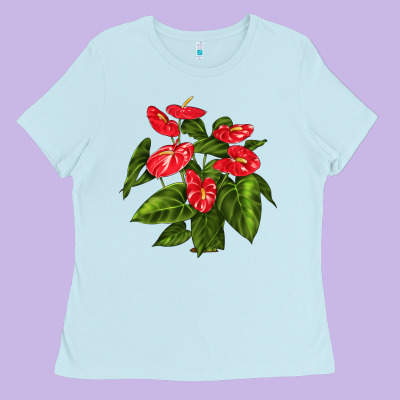 Anthurium Ladies Tee Designed By Lillyallendesigns