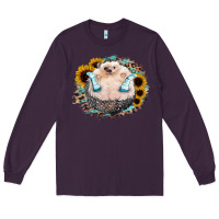 Plum Hedgehog with Sunflower Long Sleeve Tee - Bettercallsaul