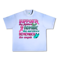 Grape Ice Support The Lighters Admire The Survivors Remember The Angels Urban Heavy Tee - BundleAndBundleShop