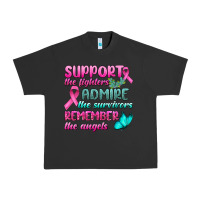 Pigment Black Support The Lighters Admire The Survivors Remember The Angels Urban Heavy Tee - BundleAndBundleShop