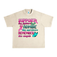 Sandshell Support The Lighters Admire The Survivors Remember The Angels Urban Heavy Tee - BundleAndBundleShop