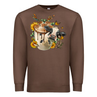 Chestnut Black And White Cow Coffee cup Premium Sweatshirt - FaDigitalArtStudio