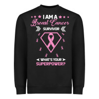 Black I am a Breast Cancer Survivor What is Your Superpower Heavyweight Sweatshirt - Bettercallsaul