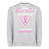 Heather Grey I am a Breast Cancer Survivor What is Your Superpower Heavyweight Sweatshirt - Bettercallsaul